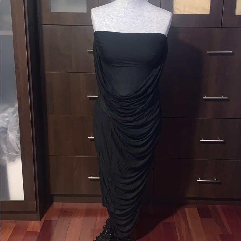 Just Cavalli Black Cotton Staples Dress